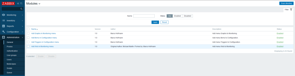 Zabbix Frontend Modules - My little Farm